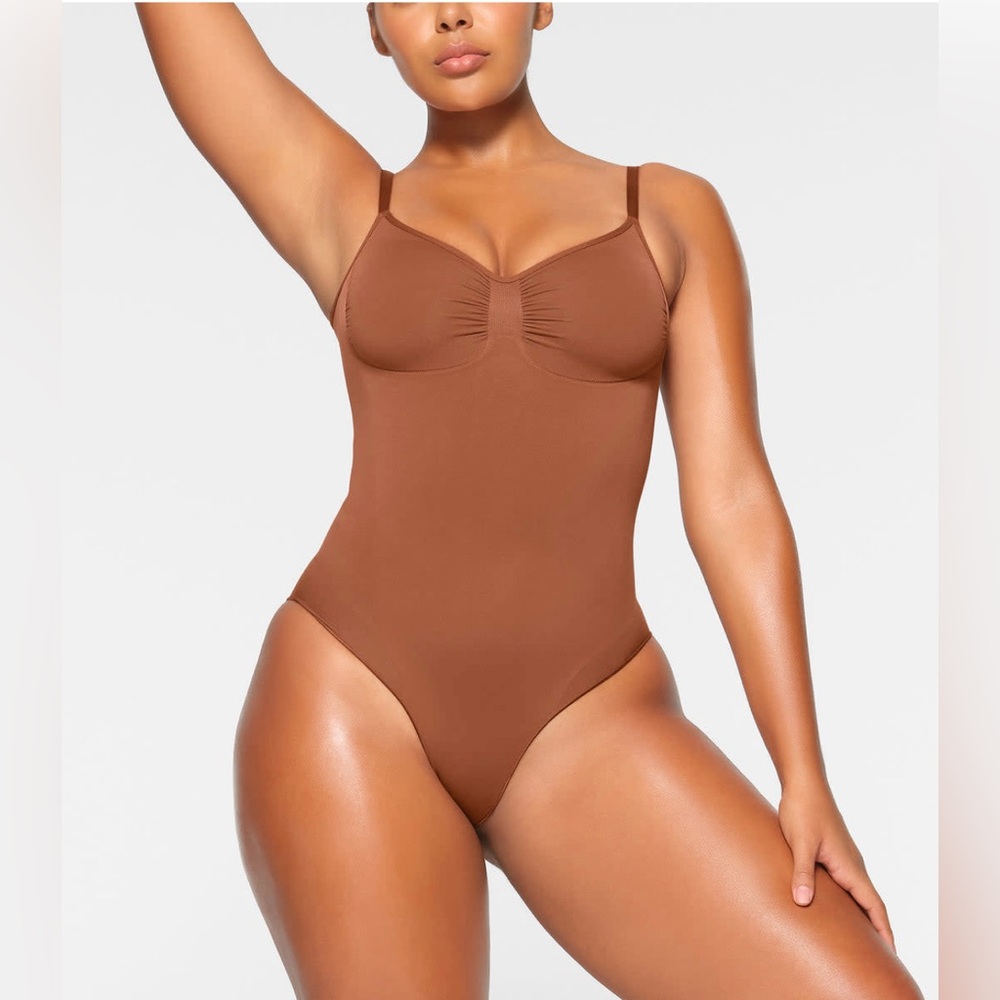 SKIMS Seamless Brown Bodysuit